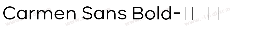 Carmen Sans Bold字体转换